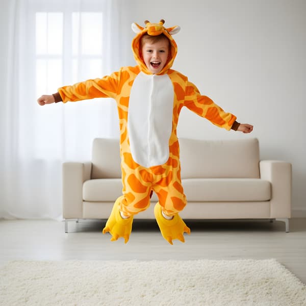 Kigurumi-pyjamas med giraf 135-145 cm
