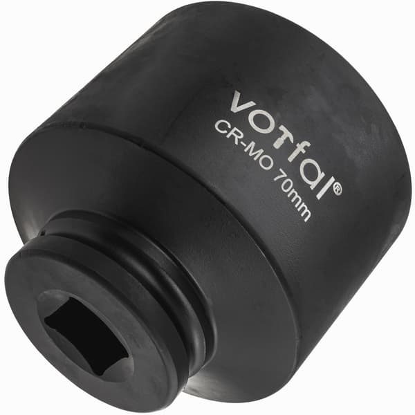 Impaktnøgle 3/4 tomme til impaktnøgle 70 mm lang 80 mm Cr-Mo 6-kant