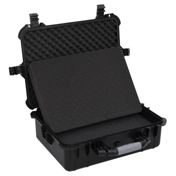 vidaXL flightcase, sort, 52x40x19 cm, PP