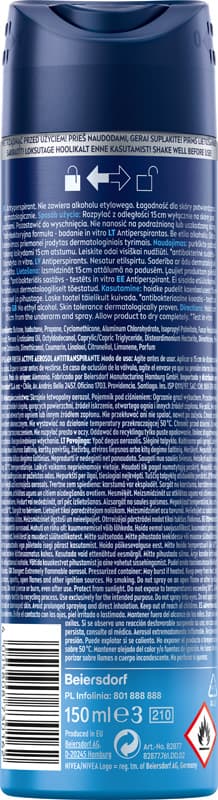 NIVEA Fresh Active Antiperspirant spray 150 ml