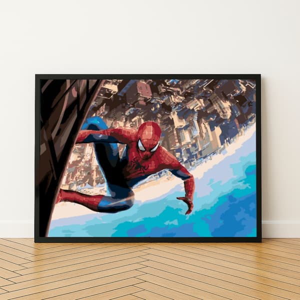 MALING EFTER TAL Billeder at male - Spiderman Marvel 50x40 cm