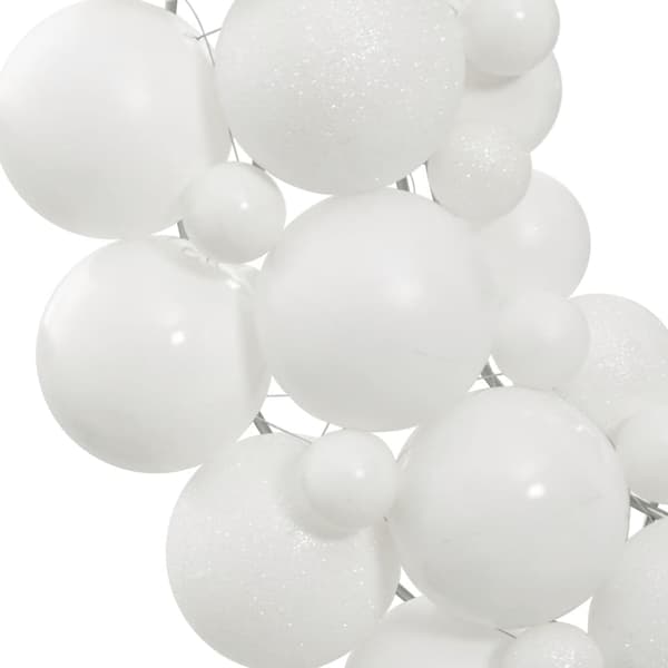 vidaXL julekrans, hvid, 45 cm, styrofoam