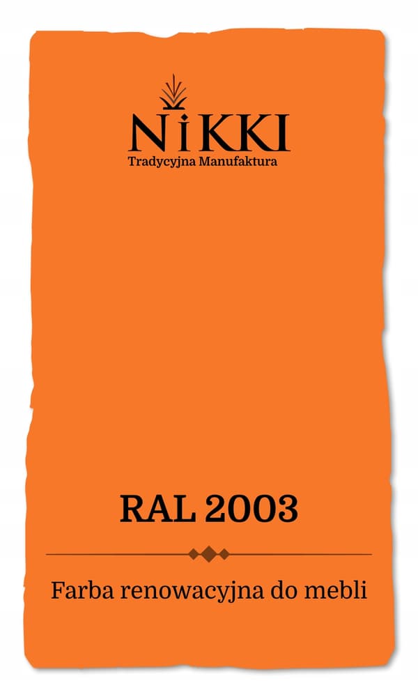 Maling til køkkenfronter pastelorange RAL2003 mat 1L