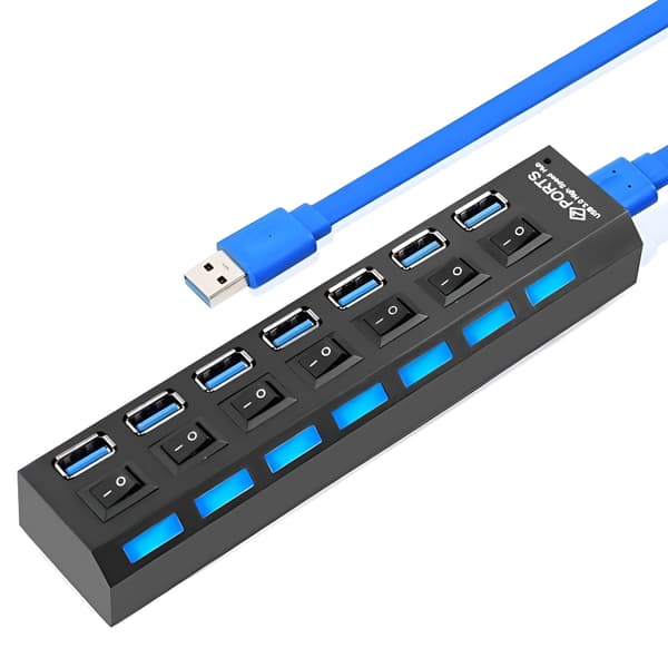 7-port USB 3.0 Hub 1x7 5 Gbps