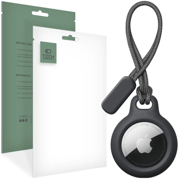 TECH-PROTECT ROUGH CHAIN APPLE AIRTAG SVART