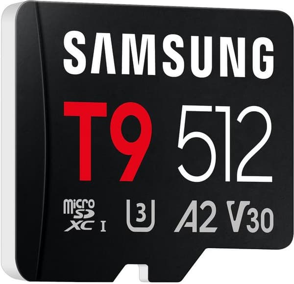 SAMSUNG T9 microSDXC UHS-I hukommelseskort 512GB sort