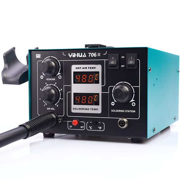Yihua 706 II professionel 2-i-1 varmluftslødstation