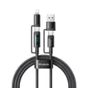 MCDODO USB-C-KABEL USB 4-I-1 SNABBLADDNING FÖR IPHONE LIGHTNING PD 60W 1M