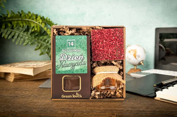 Gave til lærerdag boks kaffe med print honning chokolade sæt