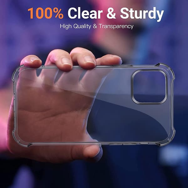 TRANSPARENT SKAL TILL IPHONE 13 PRO MAX 2XGLAS
