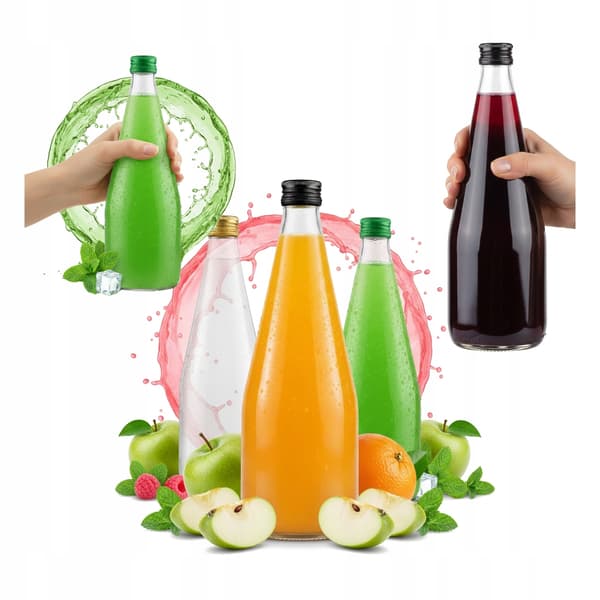 Pullopippa 700ml mehusiirappia ja tinktuuraa varten vodka-alkoholipulloja varten