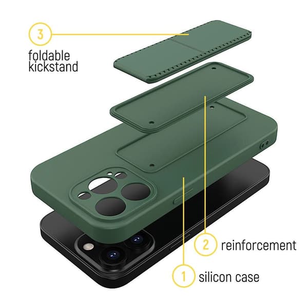 Wozinsky Jalustakotelo iPhone 13 minille, mintunvihreä