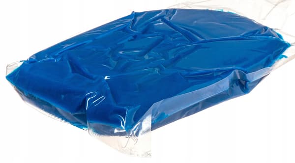 Mørkeblå plastikglasur 250g 1 pakke.