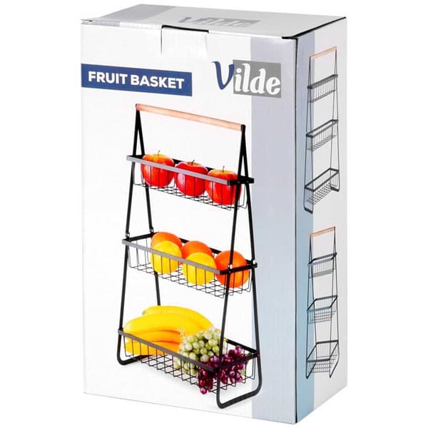 Frukt- och brödkorg med 3 våningar 229156