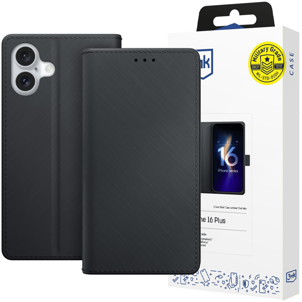 Apple iPhone 16 Plus – 3mk Plånboksfodral