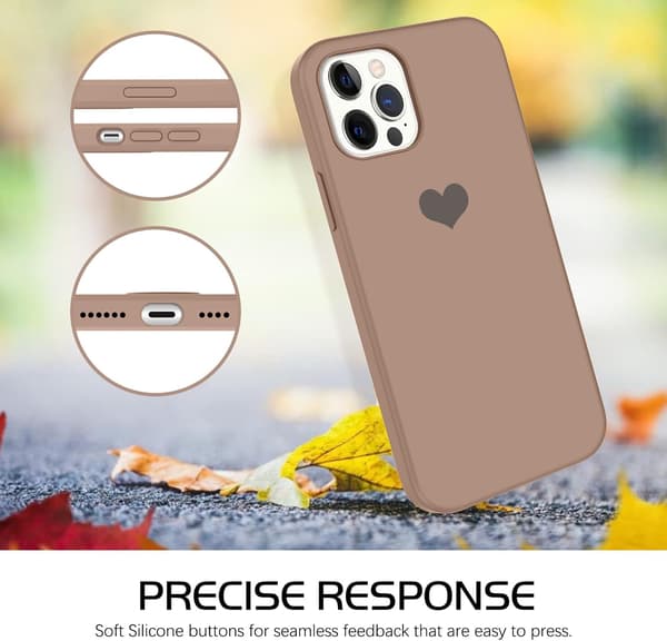 SKAL TILL APPLE IPHONE 12 PRO MAX SILIKON MINTGRÖNT HJÄRTA A2342