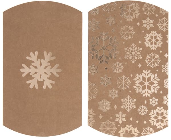 Dekorativa kartonger snöflingor 10x11cm 4st.