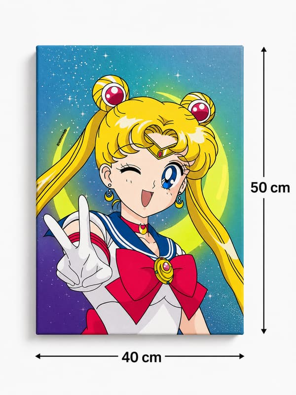 Målning med siffror med ram Sailor Moon 40x50 cm