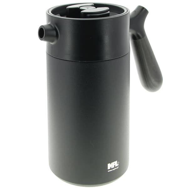 Termokande med stempelinfuser til kaffe og te 1 l sort