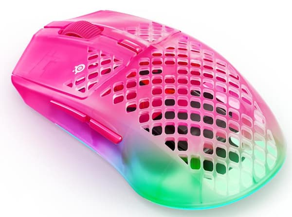 Mus STEELSERIES Aerox 3 Gen 2 Rosa