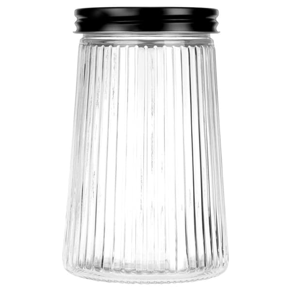 Glaskärl för bulk med lock 1 l 3 st