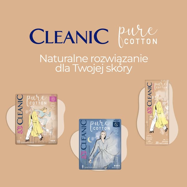 036135 HH Cleanic Ren Bomuld Dagbind 10 stk