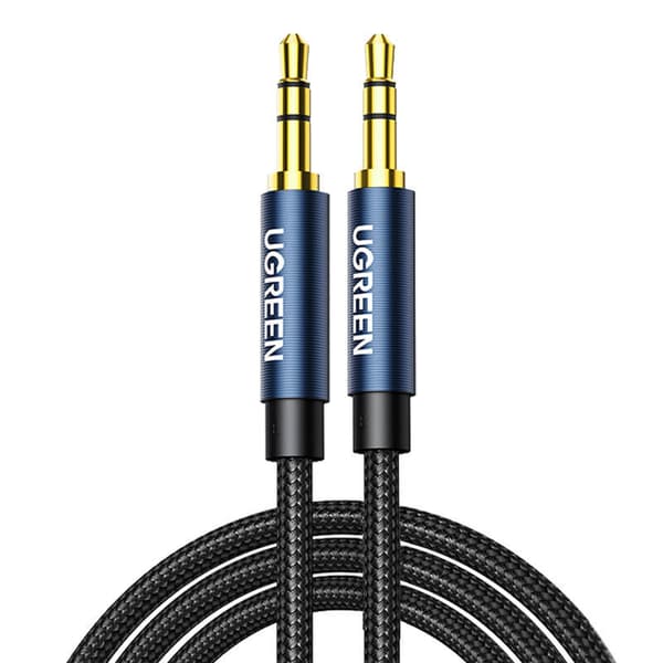 Kabel mini-jack 3,5mm UGREEN AV122, AUX, 1m (sort)