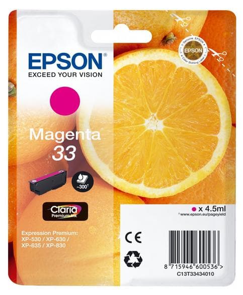 EPSON 33 magenta blækpatron
