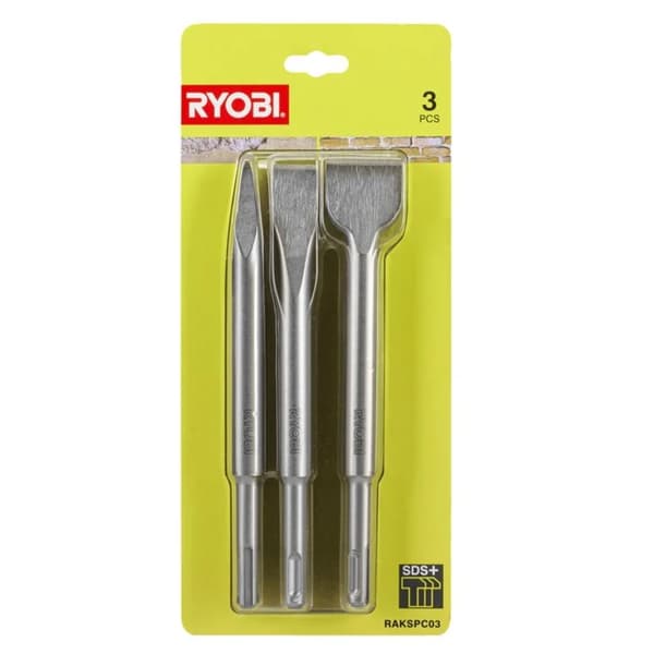 RYOBI SDS+ -vasara-terät -sarja, 3 kpl