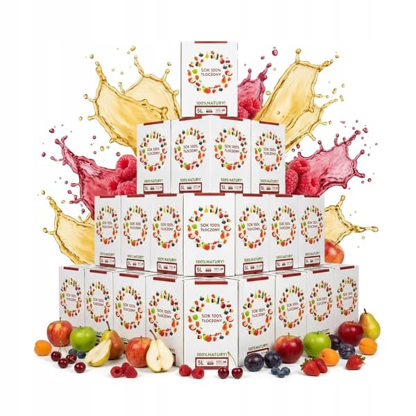 25x KARTON TIL UNIVERSAL JUICE 100% PRESSEDE 5L KARTONEMBALLAGE TIL JUICE
