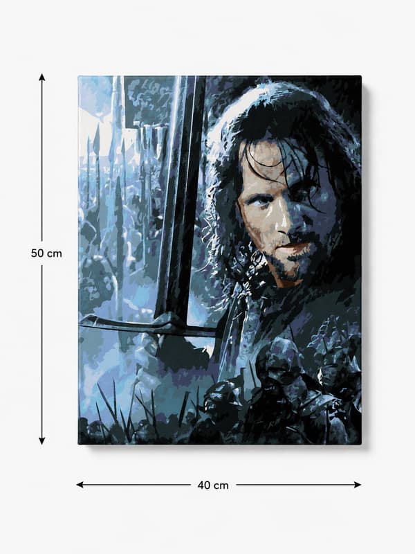 Målning med siffror Aragorn Sagan om ringen 40x50cm