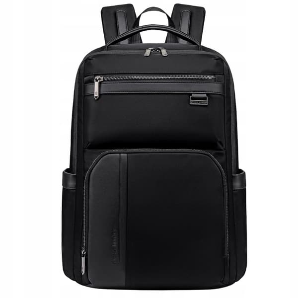 Byrygsæk sort elegant til arbejde moderne rummelig til 15,6" laptop Arctic Hunter B00808 sort