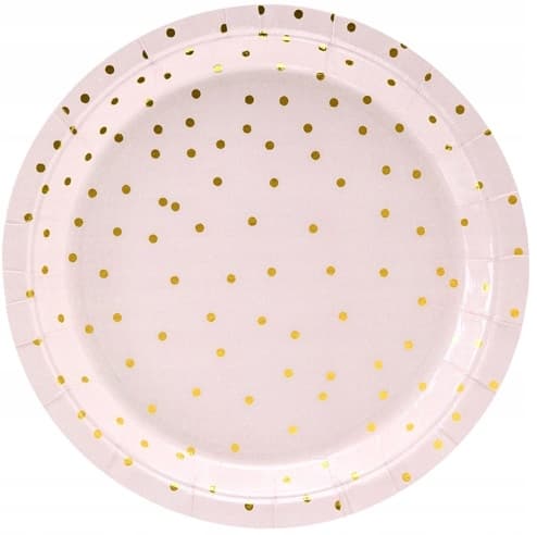 Dots tallrikar, ljusrosa, 18 cm, 6 st.