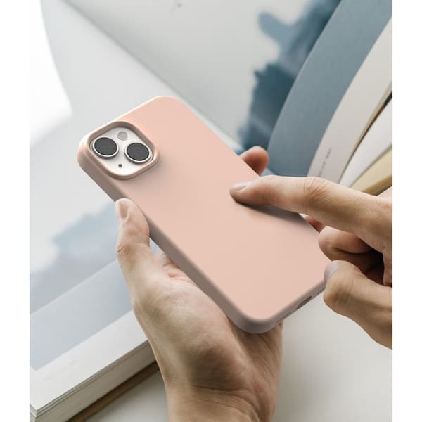 RINGKE SILIKON IPHONE 14 PLUS / 15 PLUS ROSA SAND