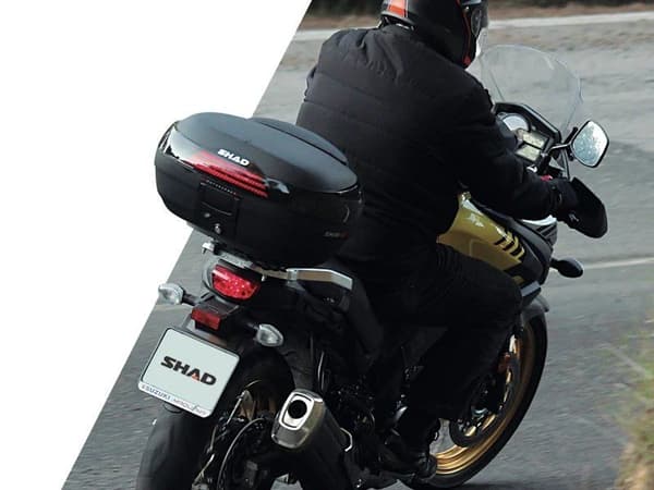 Topboks Shad SH46 Motorcykel, Sort