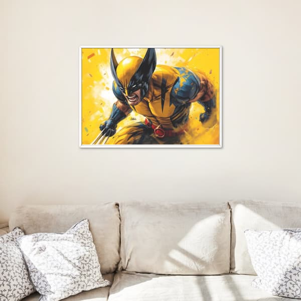 MÅLNING MED SIFFROR MED RAM Marvel Wolverine-målningar 50x40 cm