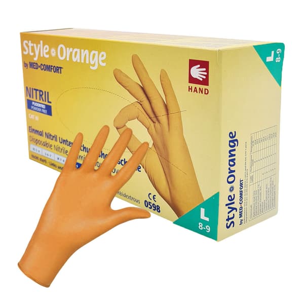 Ampri Style oranssit nitriilikäsineet L 100 kpl