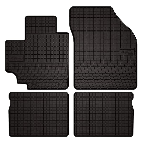 Kumiset auton matot: Suzuki Celerio hatchback (2014-) - musta, asennettuna