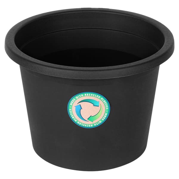 plastik havepotte sort rund 27,5 cm