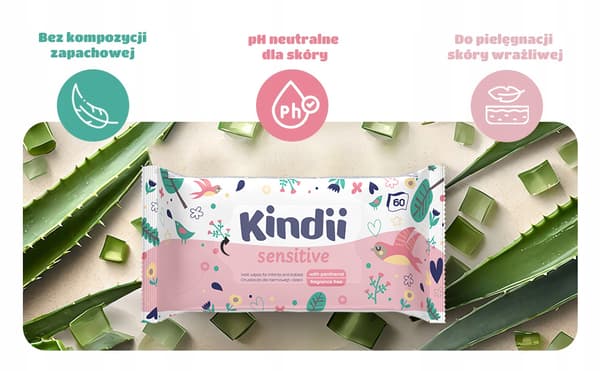 HH Kindii Sensitive blöjpåsar för spädbarn och barn 60 st. pop-up