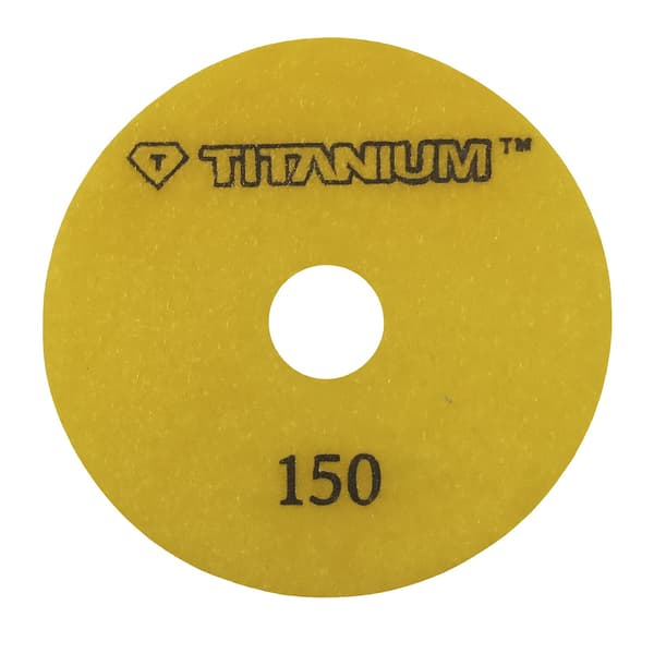 Diamantskive til polering af stenfliser 100mm korn 150 titanium