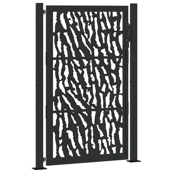vidaXL havelåge sort 105x155 cm stålkonstruktion