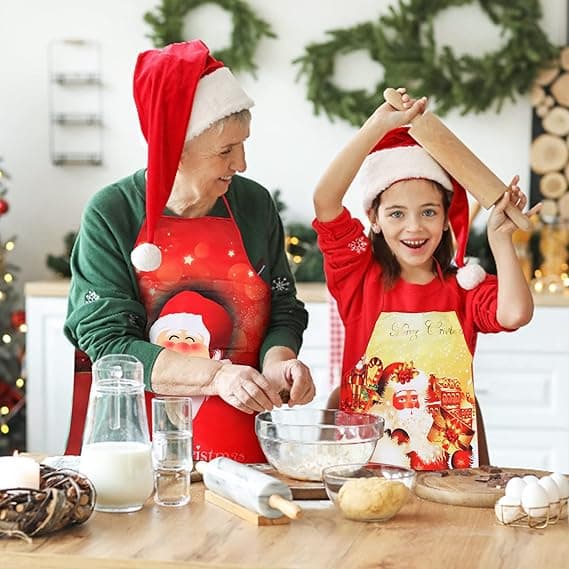 JULEKØKKENFORKLÆDE TIL JULEMANDEN SOM GAVE