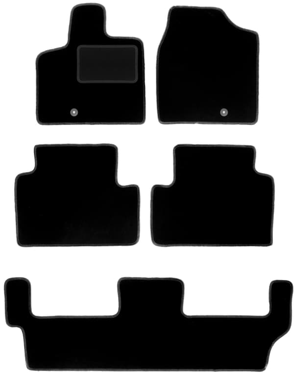 Velourmattor set för Dodge Caravan IV 7-sits (2008-2016)