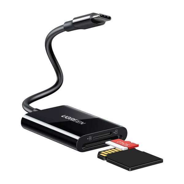 Ugreen CM265 2-i-1 USB-C kortlæser (sort)