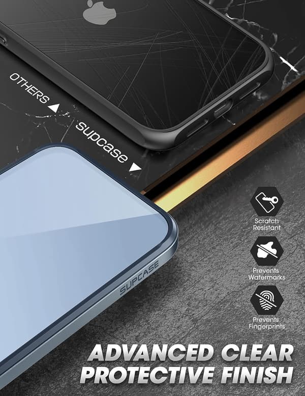 Supcase beskyttelsesetui til iPhone 13 Pro 6,1' blå bumper 360 solid