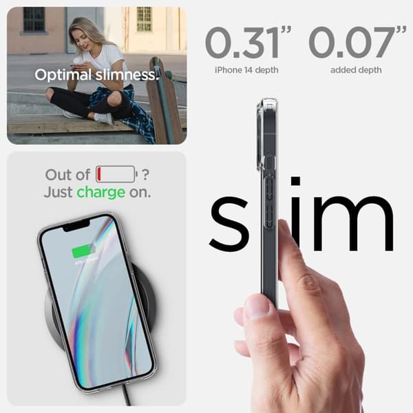 Spigen Crystal Pack - Sæt med covers + 2 x glas til iPhone 15 Plus / iPhone 14 Plus (Gennemsigtig)