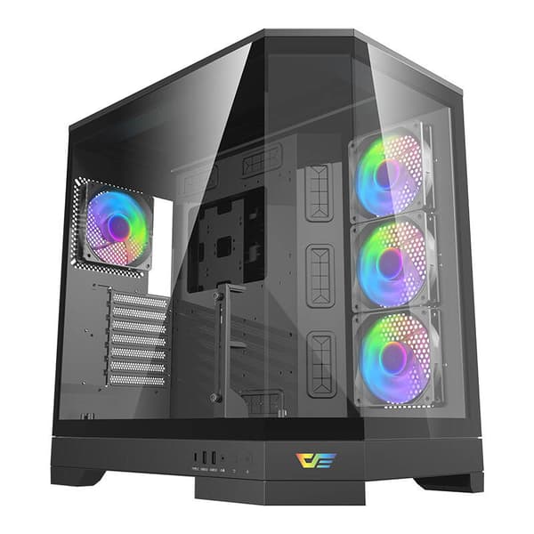 Darkflash DQX90 datorchassin (svart)