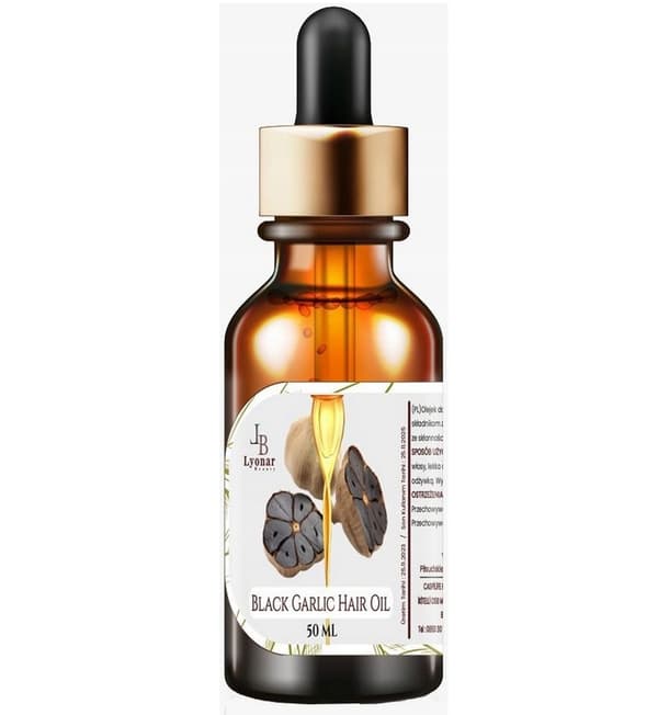 JB Lyonar - Sort Hvidløgs Hårolie 50ml