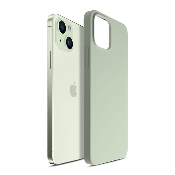 Apple iPhone 15 - 3mk Hardy Silikon MagCase Grön